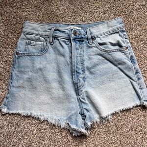 PacSun Light Blue High-Rise Denim Jean Shorts